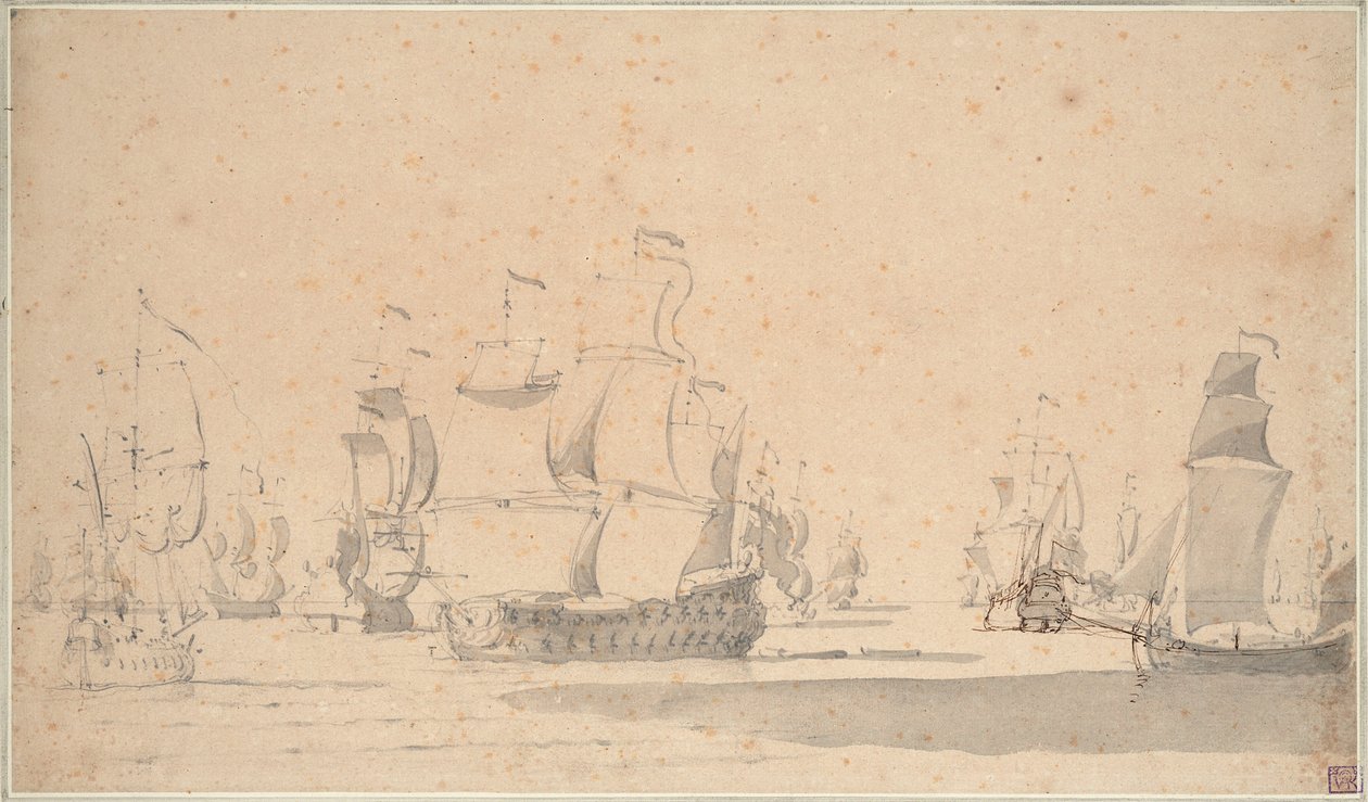  av Willem van de the Elder Velde