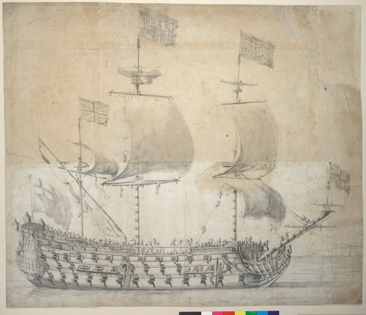  av Willem van de the Elder Velde