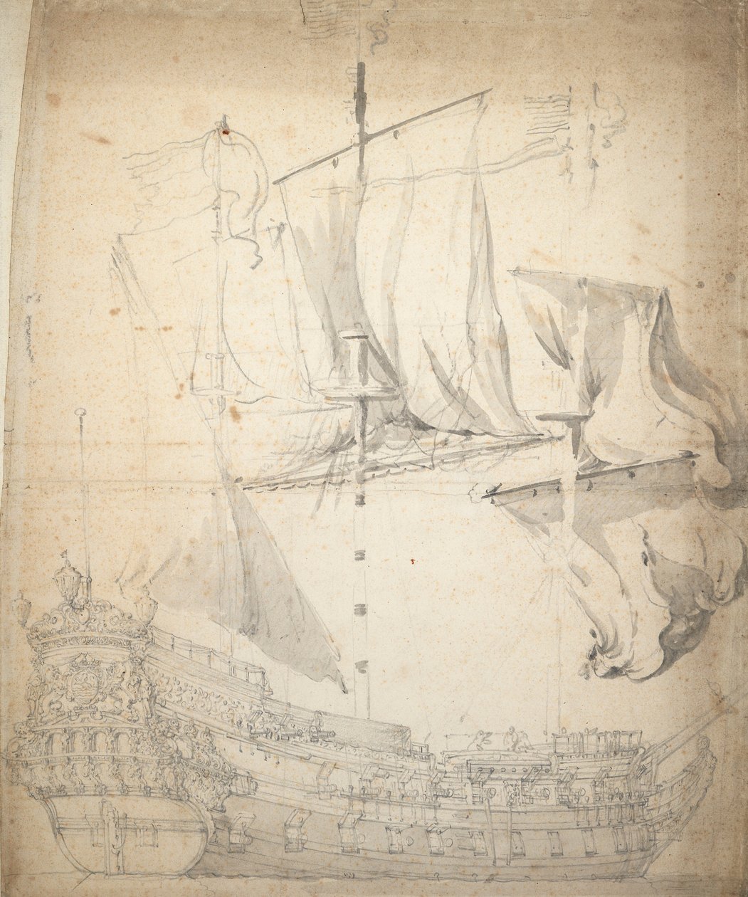  av Willem van de the Elder Velde