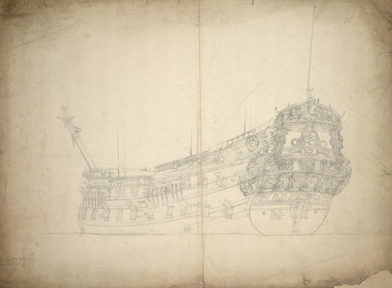  av Willem van de the Elder Velde