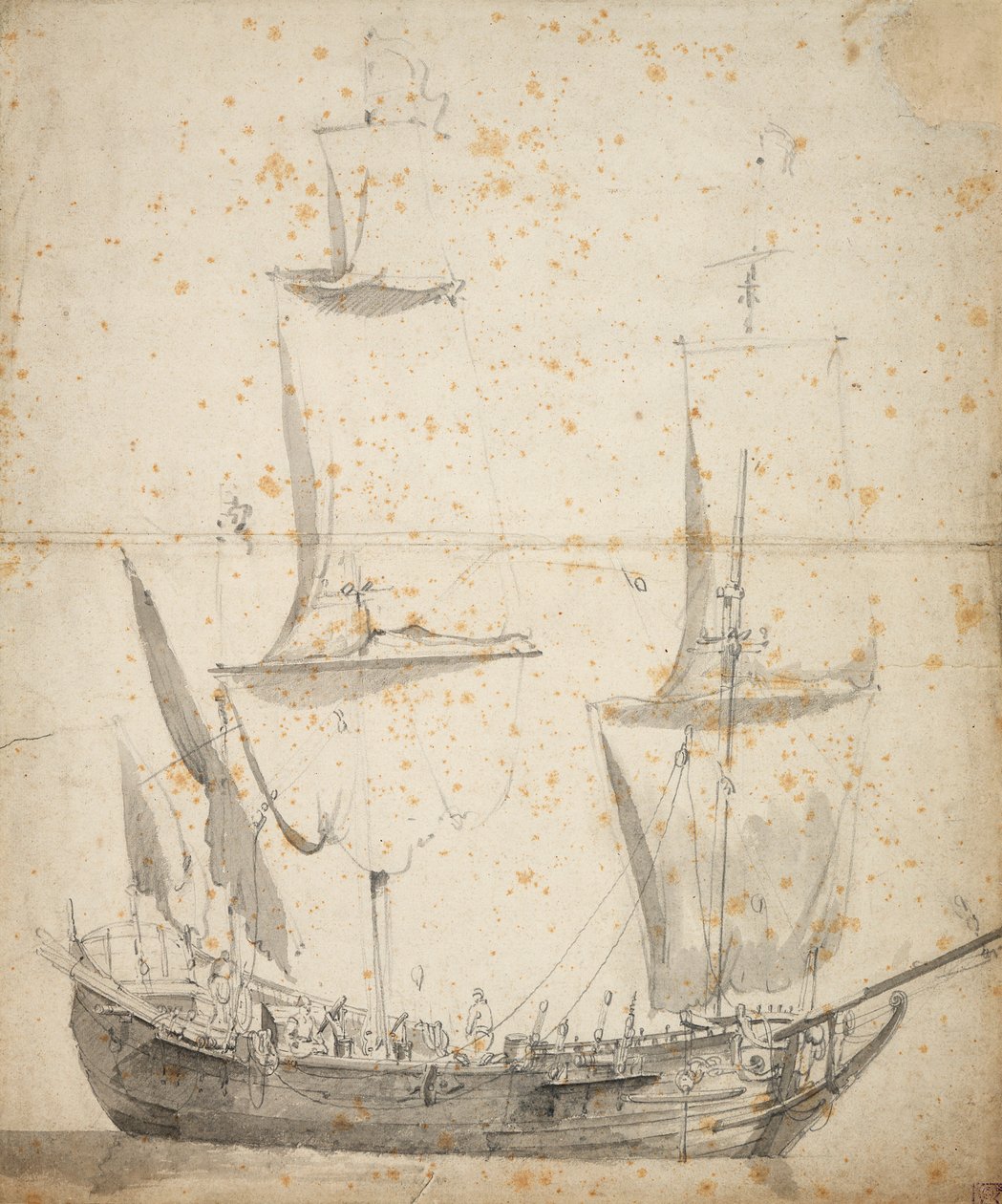  av Willem van de the Elder Velde