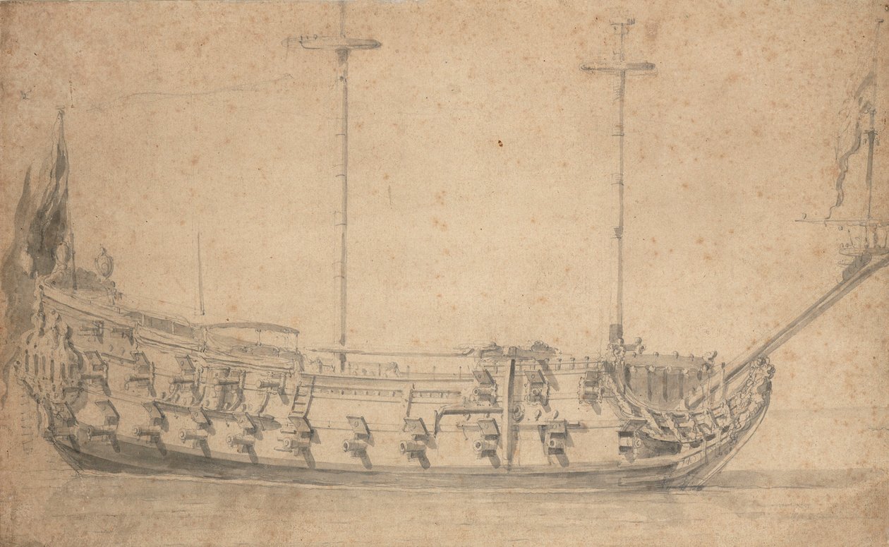  av Willem van de the Elder Velde