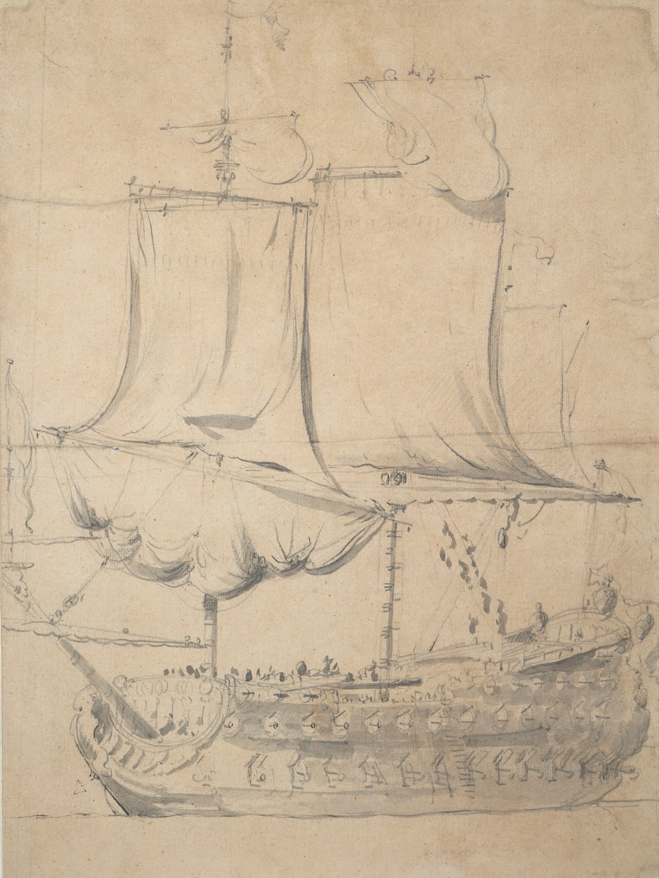  av Willem van de the Elder Velde