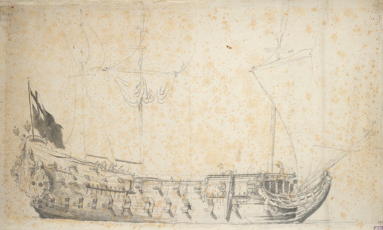  av Willem van de the Elder Velde