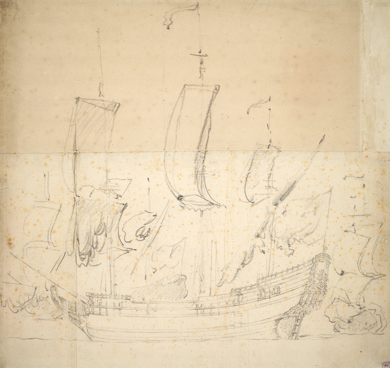  av Willem van de the Elder Velde