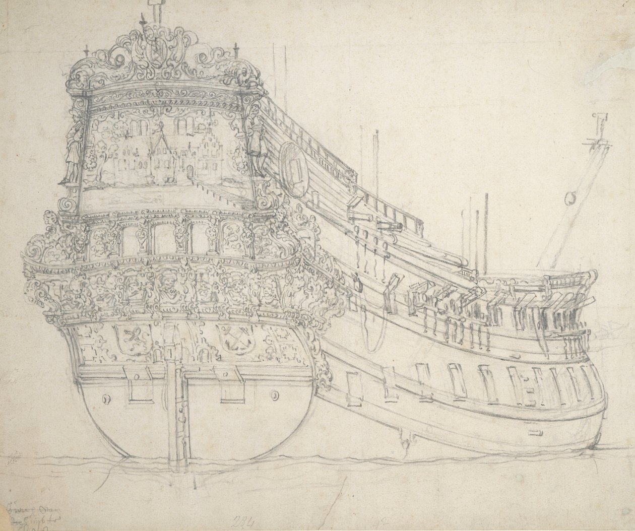  av Willem van de the Elder Velde