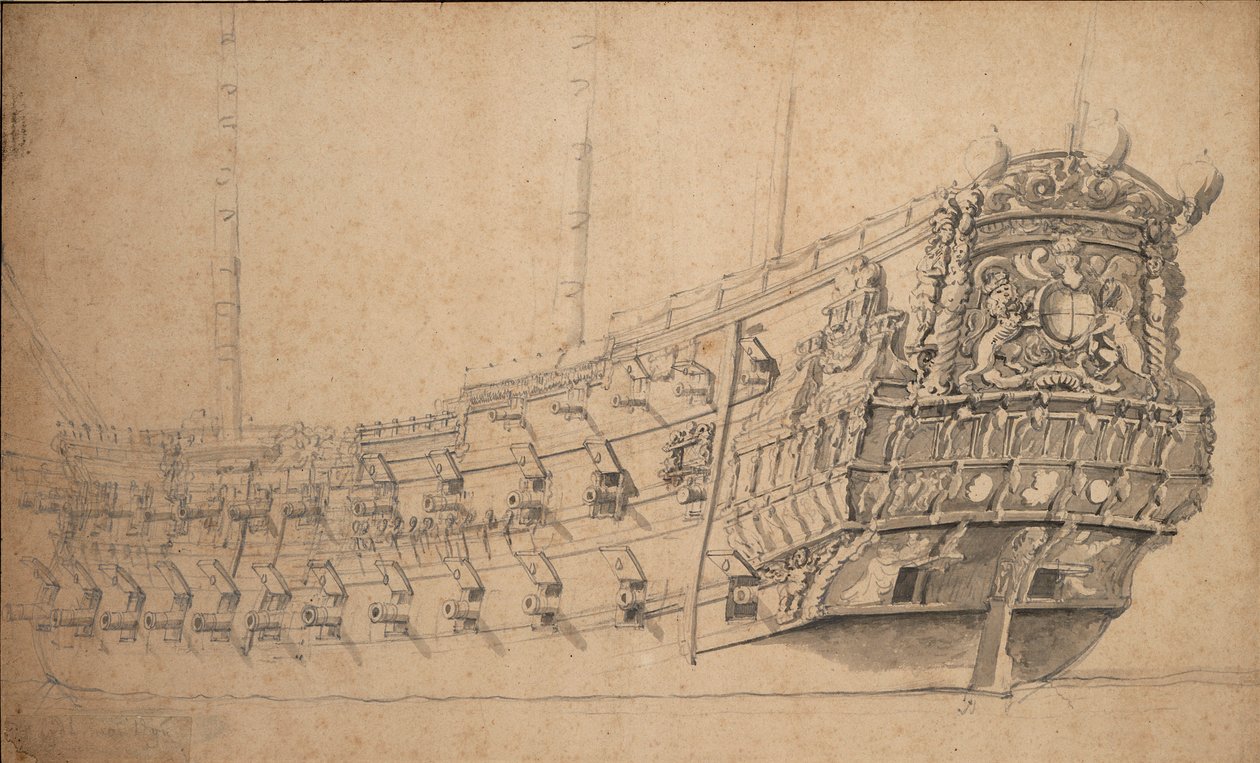  av Willem van de the Elder Velde