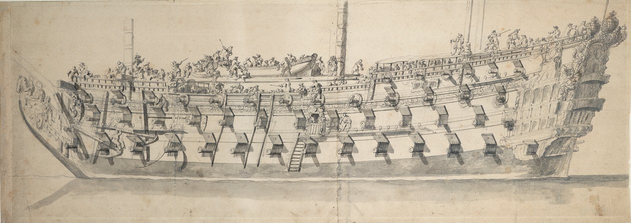  av Willem van de the Elder Velde