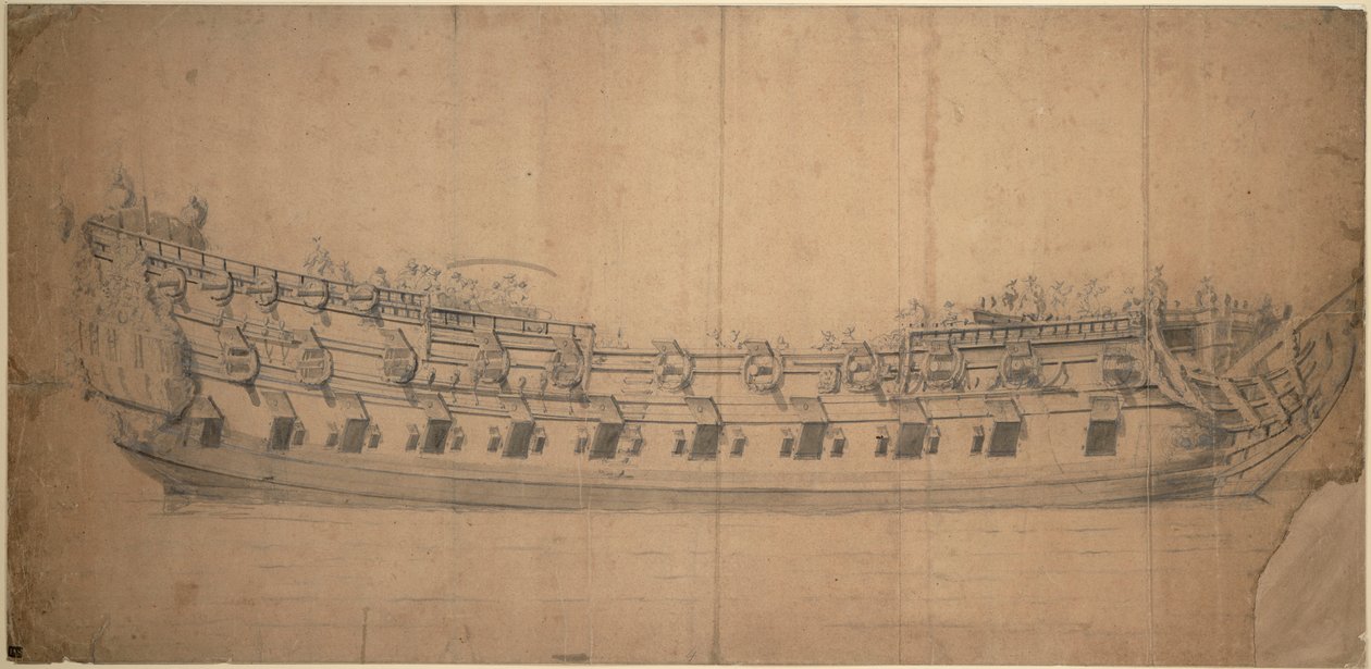  av Willem van de the Elder Velde