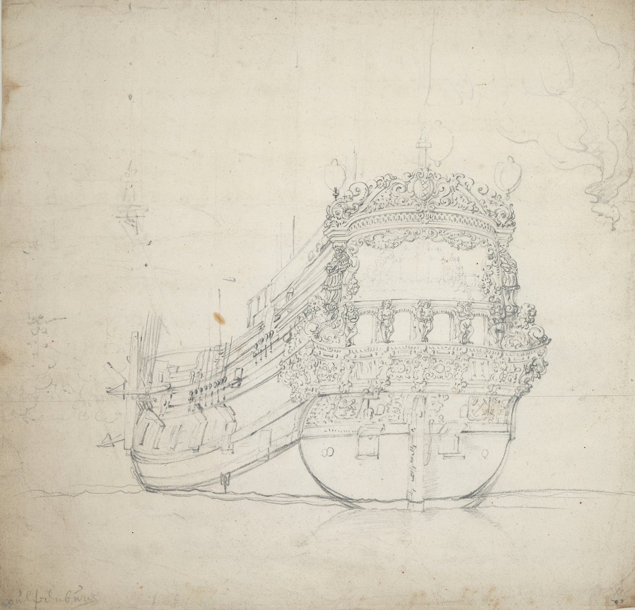  av Willem van de the Elder Velde