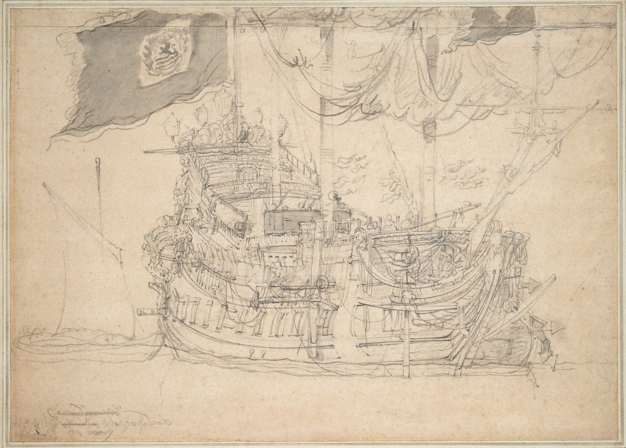 av Willem van de the Elder Velde