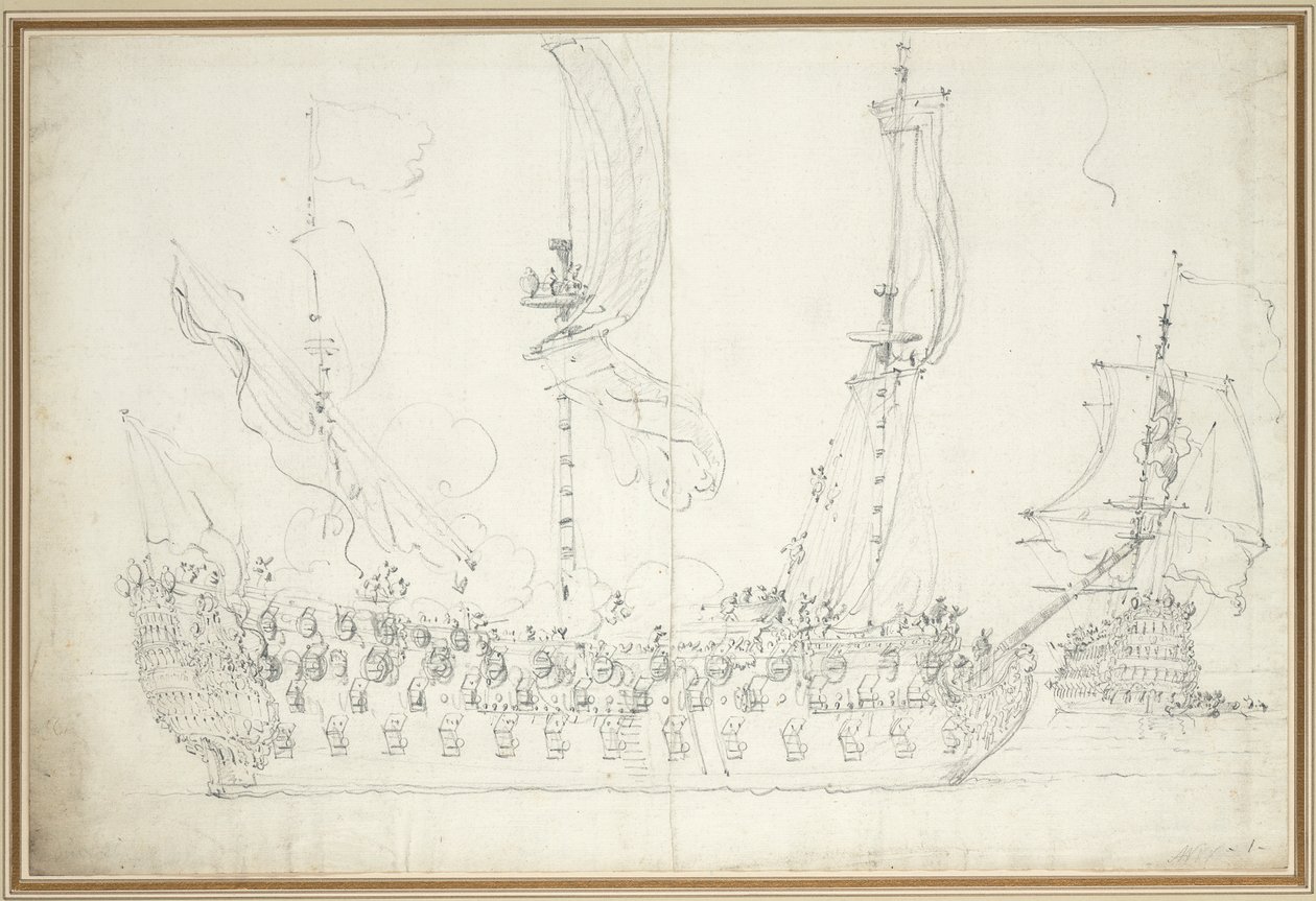  av Willem van de the Elder Velde