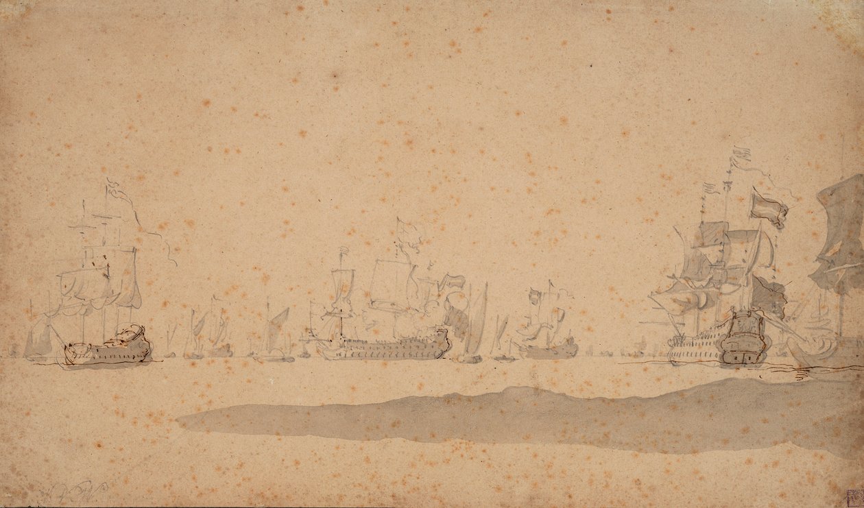  av Willem van de the Elder Velde