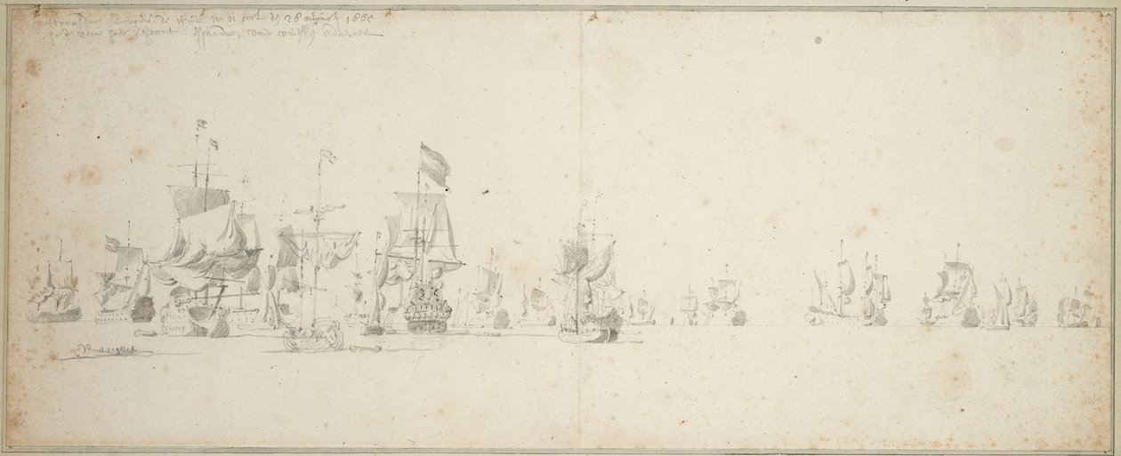  av Willem van de the Elder Velde