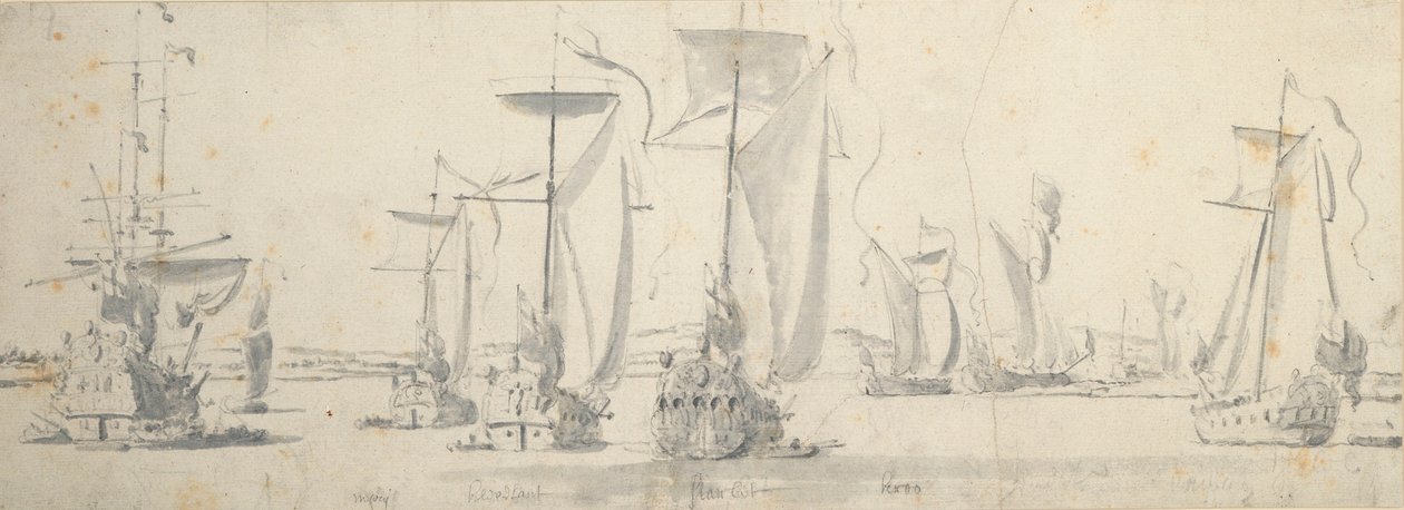  av Willem van de the Elder Velde