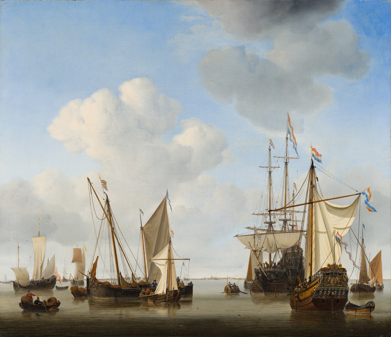 Skip i veiene av Willem van de Velde the Younger