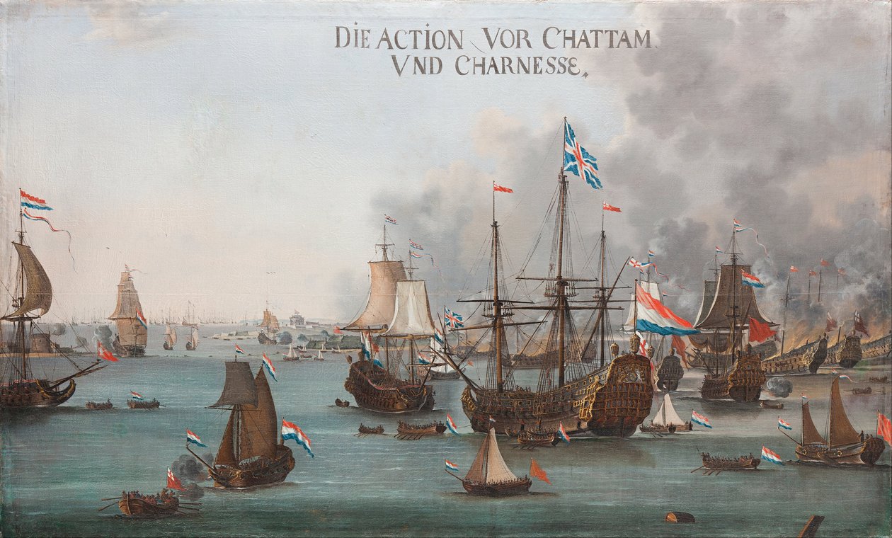 Slaget ved Chatham av Willem van der Stoop