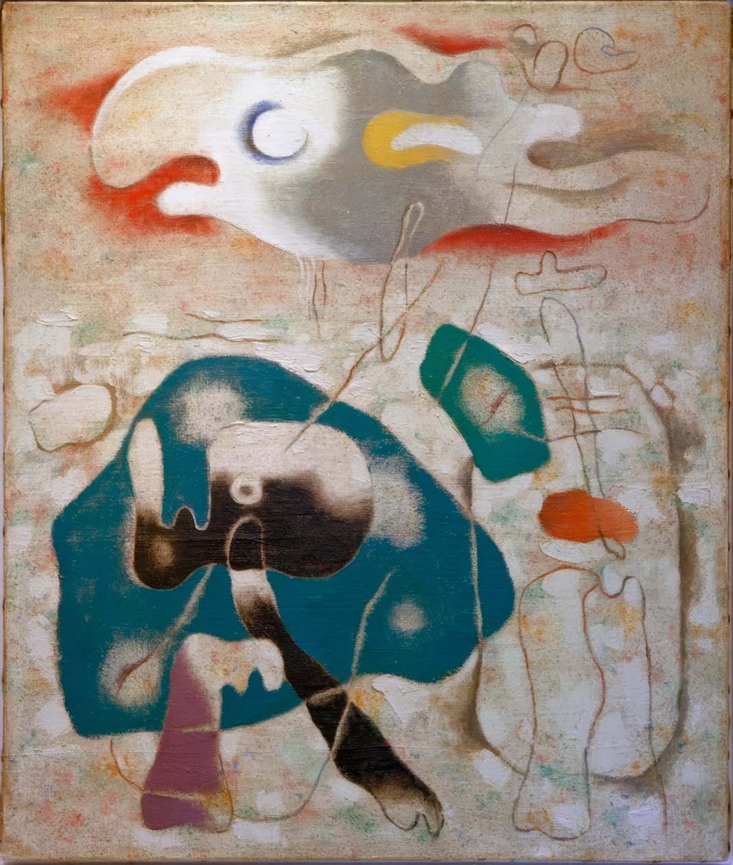 Eidos med stor amøbe av Willi Baumeister