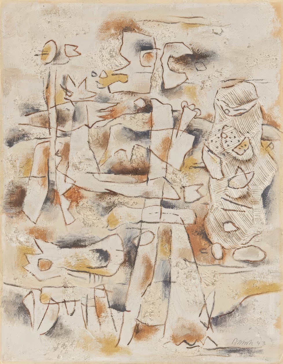 Steinete landskap av Willi Baumeister