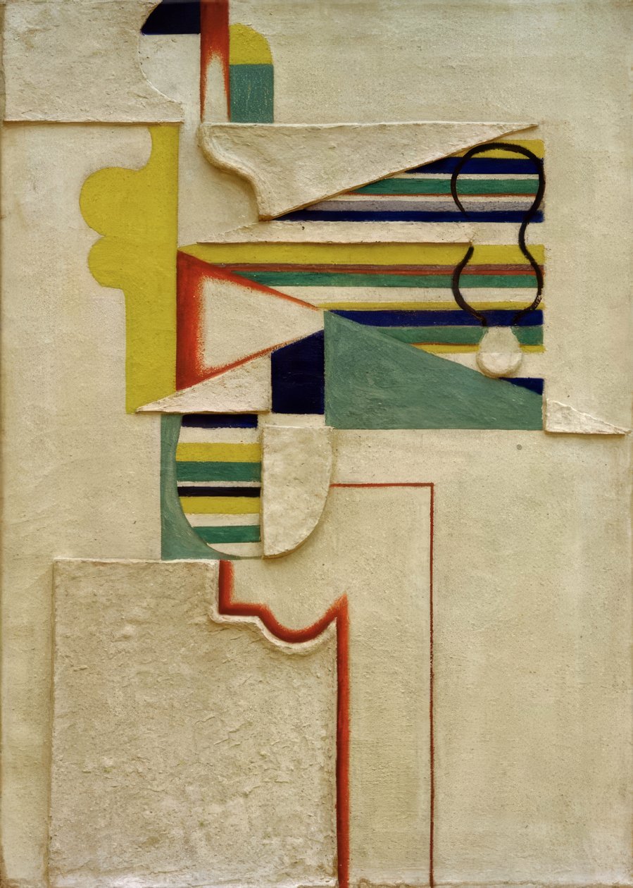 Figur med striper av Willi Baumeister