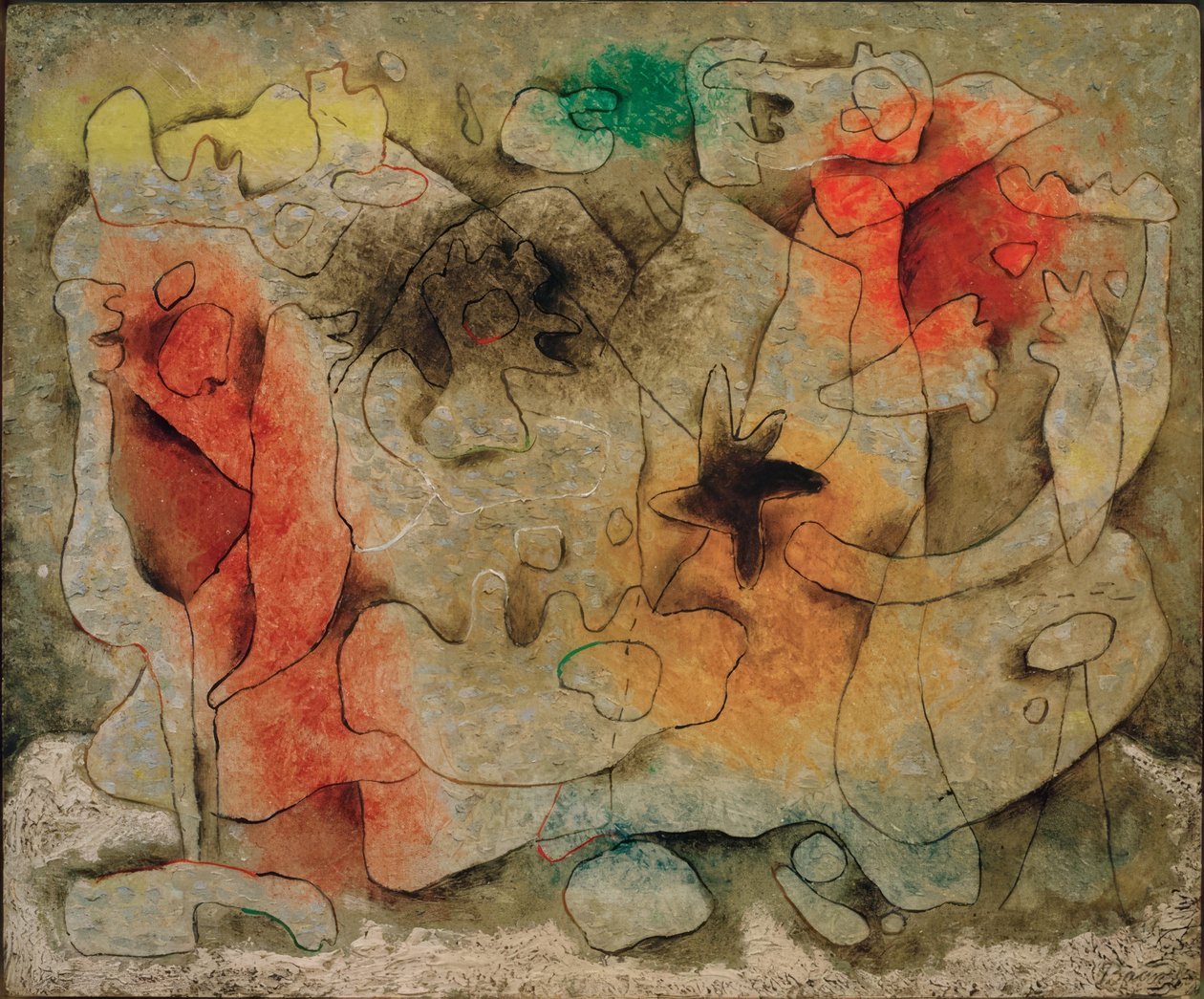 Samtale V av Willi Baumeister