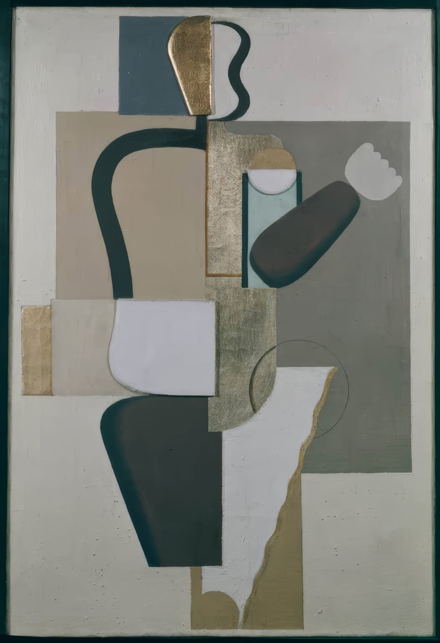 Veggmaleri med metaller av Willi Baumeister