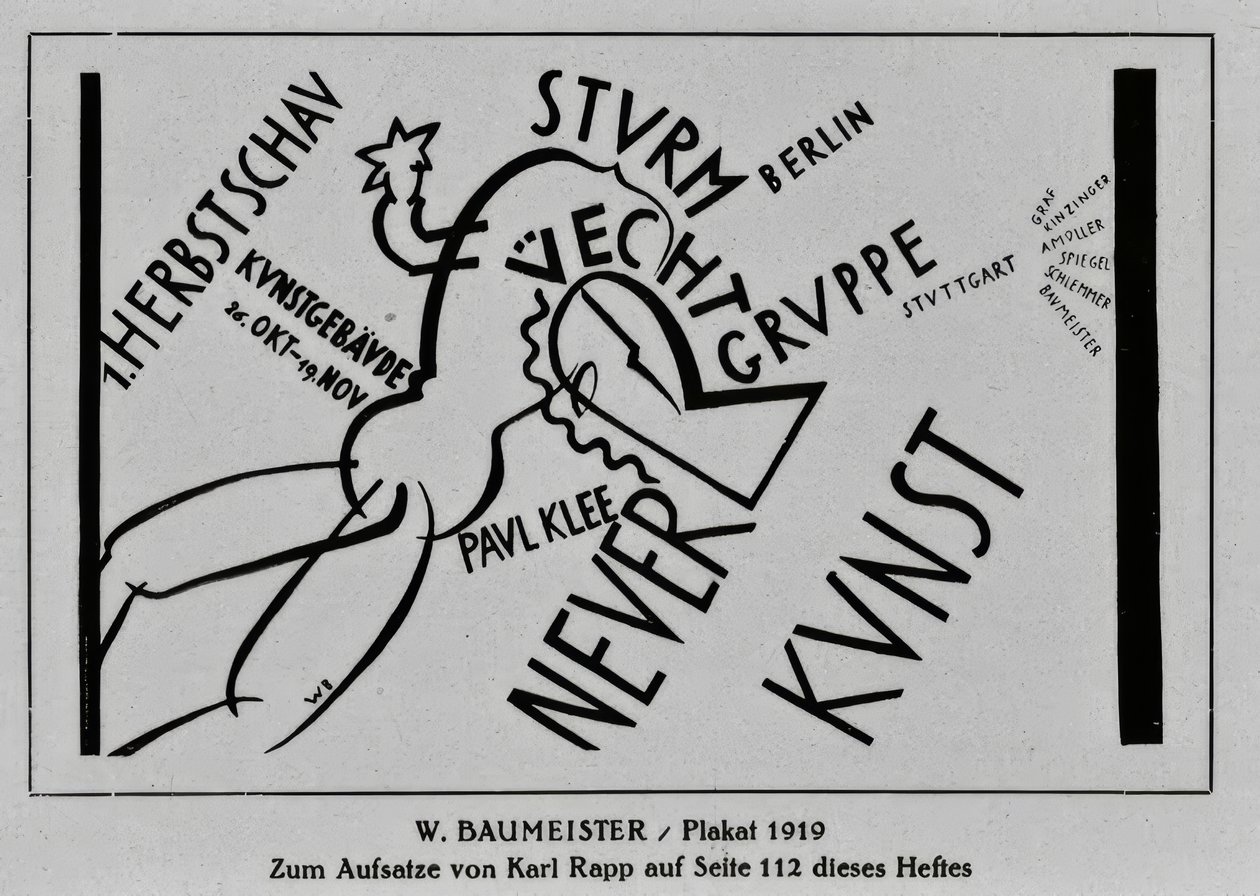 Plakat  av Willi Baumeister