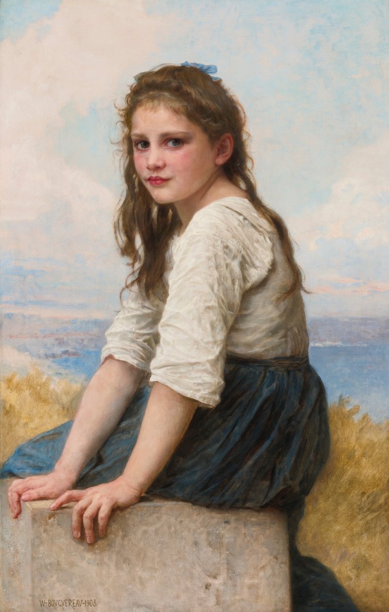 Ved sjøkanten av William Adolphe Bouguereau
