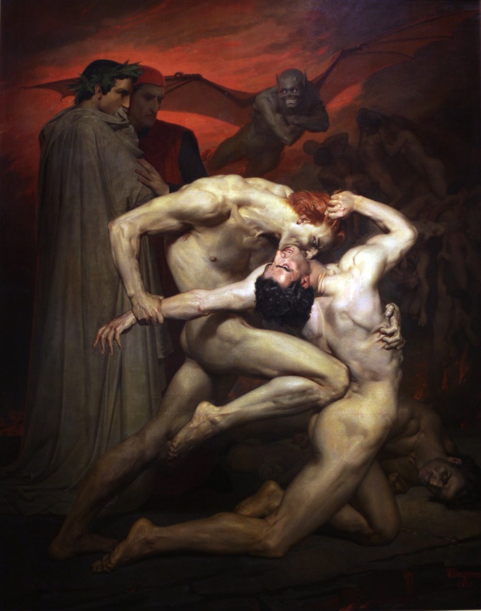 Dante og Virgil av William Adolphe Bouguereau