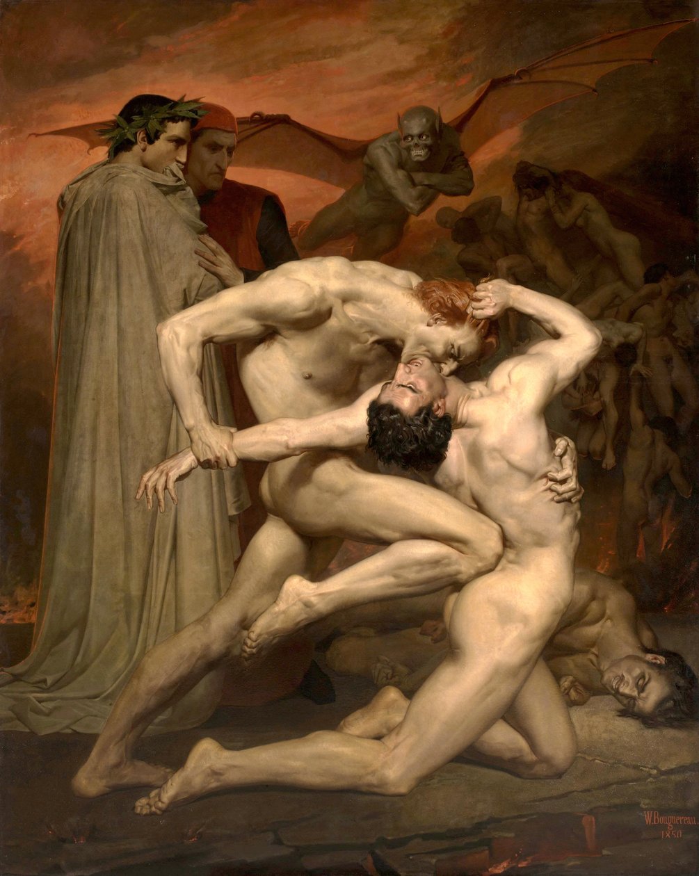 Dante og Virgile av William Adolphe Bouguereau