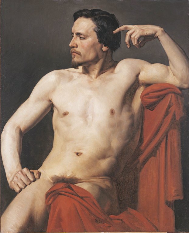 Halvmalt figur av William Adolphe Bouguereau