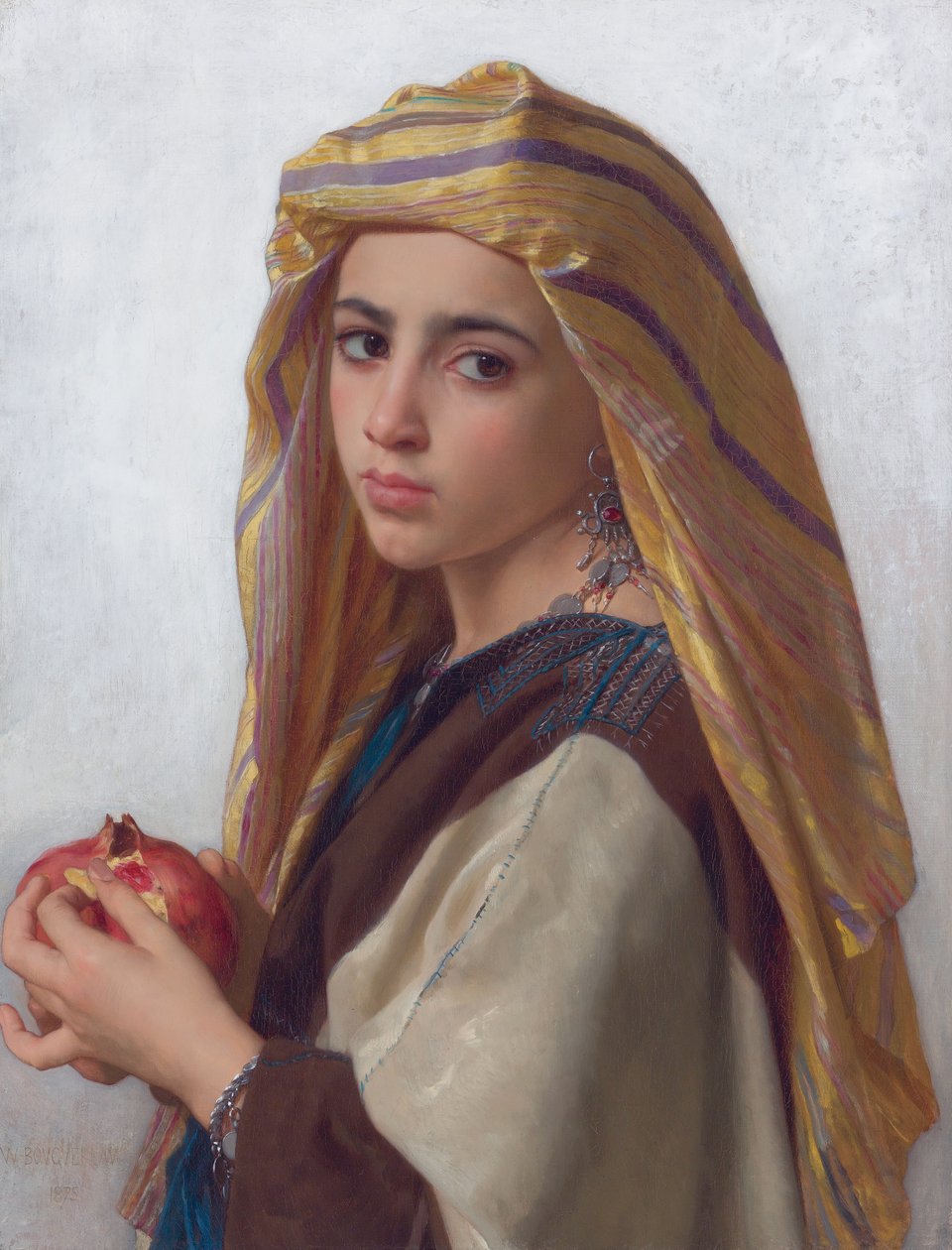 Jente med granateple av William Adolphe Bouguereau
