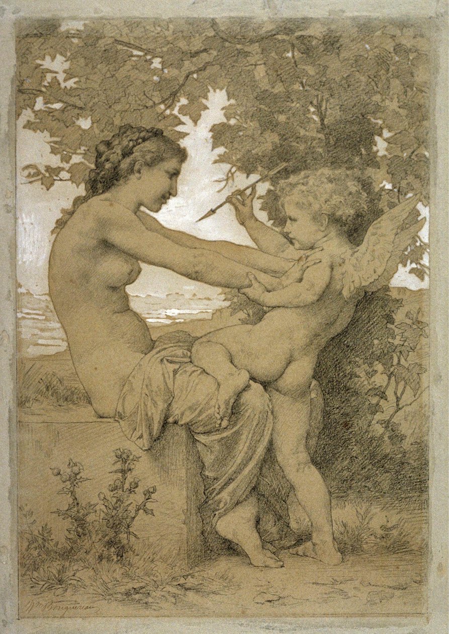 Elsker motstand av William Adolphe Bouguereau