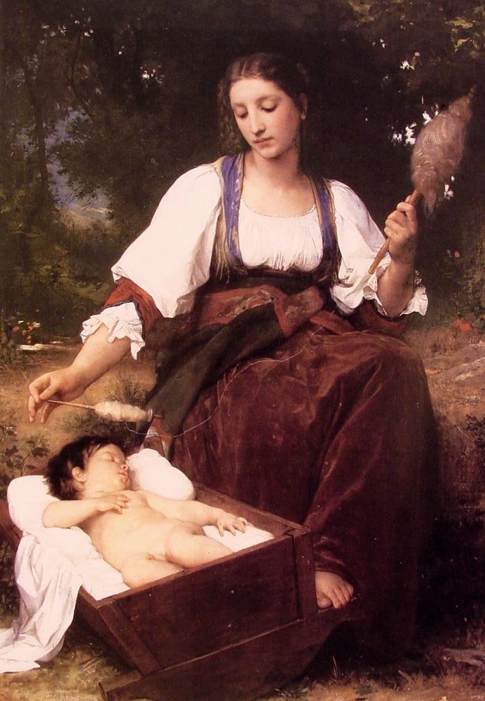 nattasang av William Adolphe Bouguereau