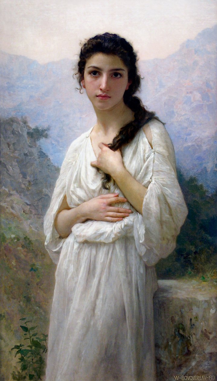 Meditasjon av William Adolphe Bouguereau