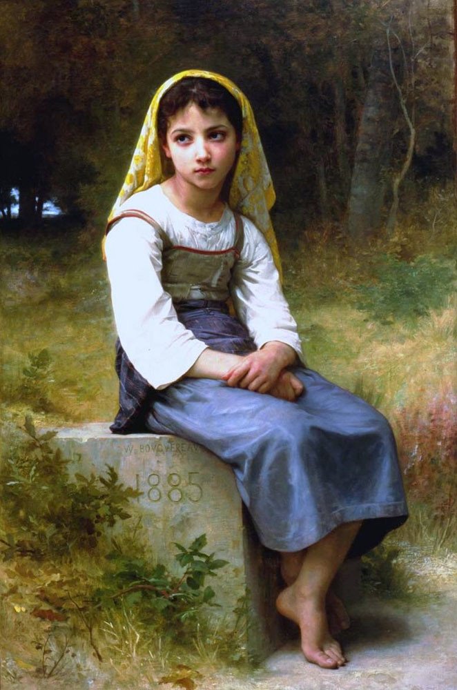 Meditasjon av William Adolphe Bouguereau