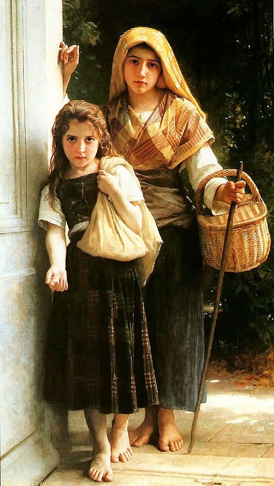 Små tiggere av William Adolphe Bouguereau