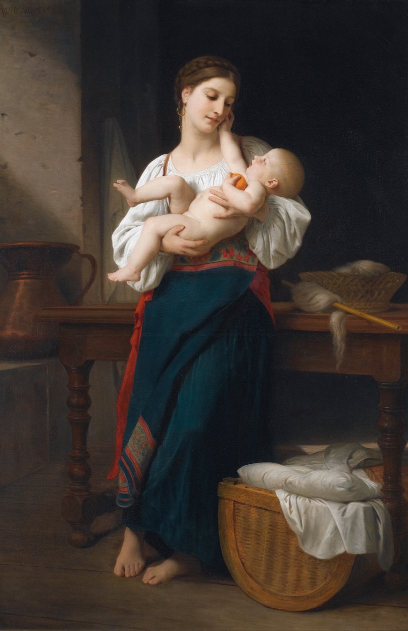 Første kjærtegn av William Adolphe Bouguereau