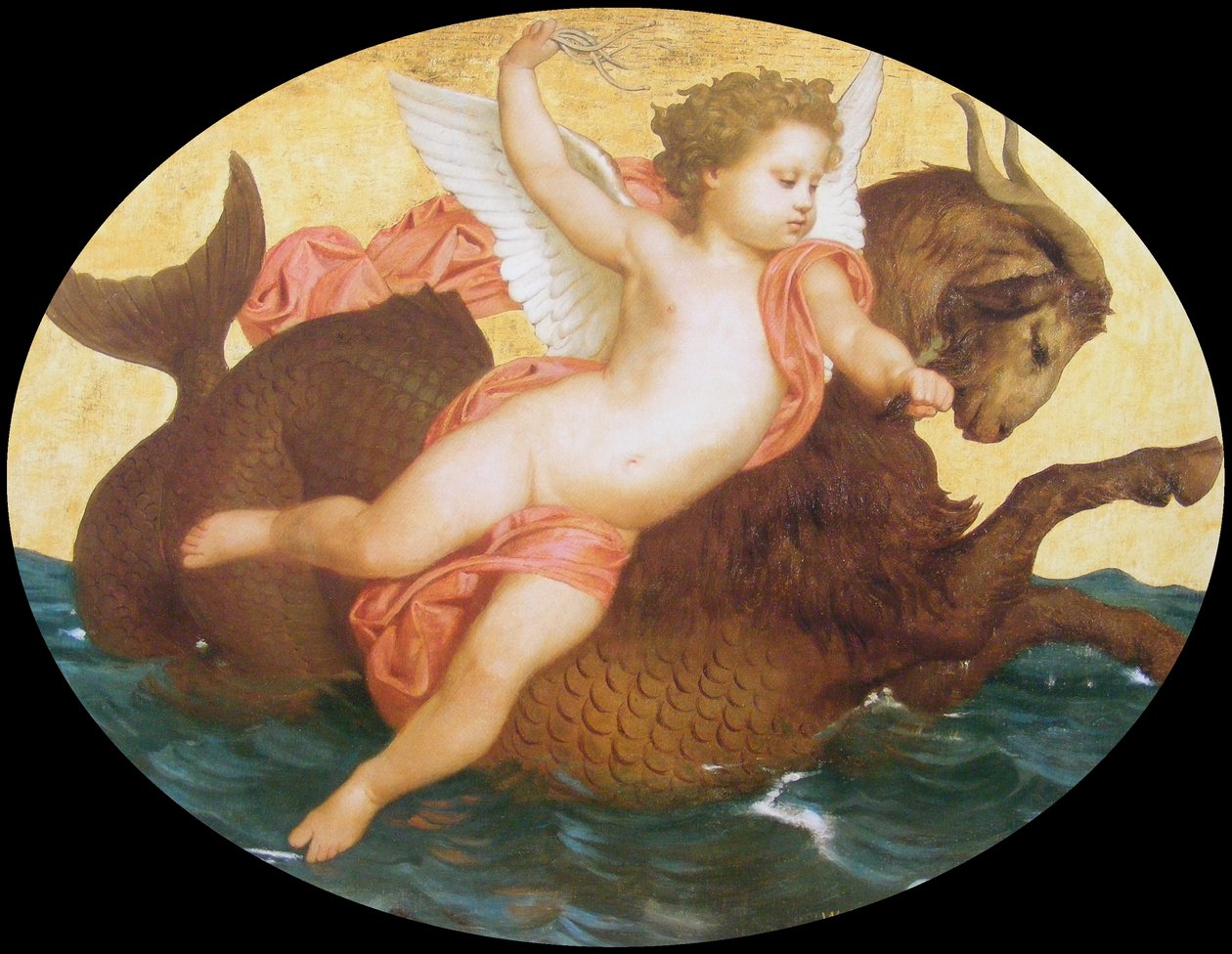 Putto på et sjømonster av William Adolphe Bouguereau