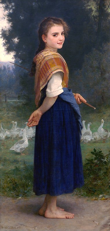 Gåsepiken av William Adolphe Bouguereau