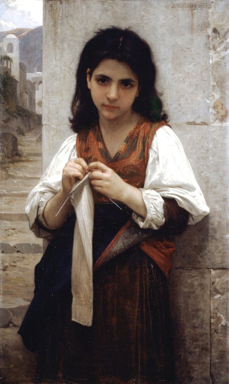 Strikkemaskin av William Adolphe Bouguereau