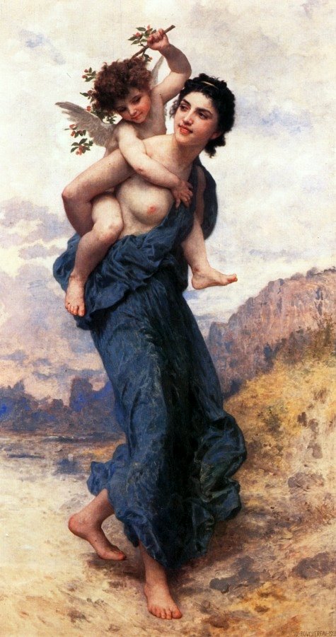 Venus og Amor av William Adolphe Bouguereau