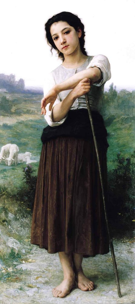 Ung hyrde står av William Adolphe Bouguereau