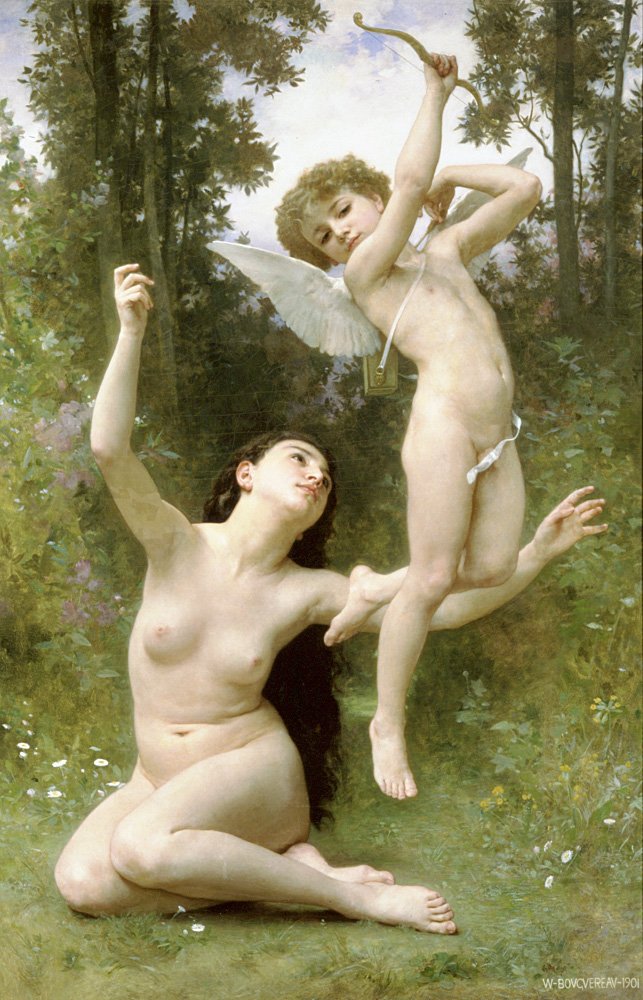kjærligheten flyr bort av William Adolphe Bouguereau
