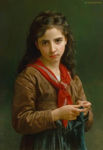 ung jente av William Adolphe Bouguereau