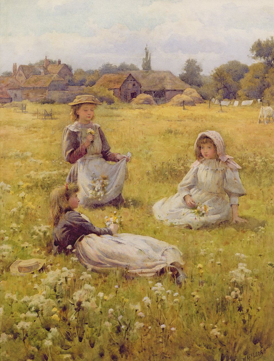 Plukke ville blomster av William Affleck