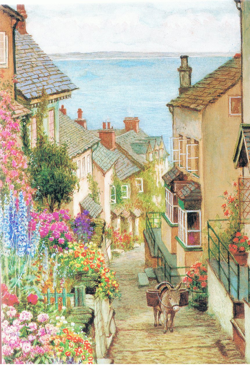 Clovelly, fra ukjent kilde av William Affleck Carruthers