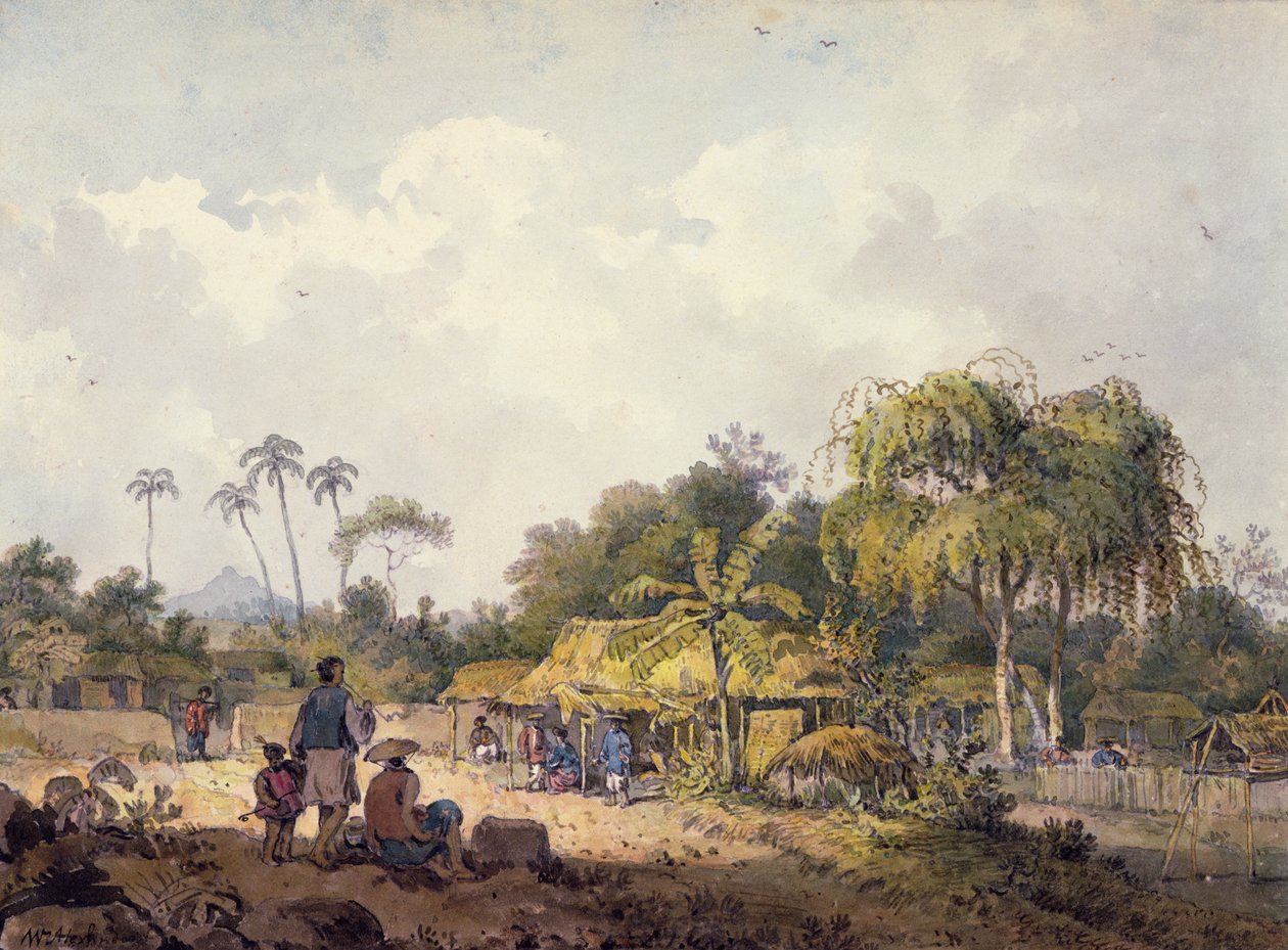 Utsikt nær Turon Bay, Cochin Kina av William Alexander
