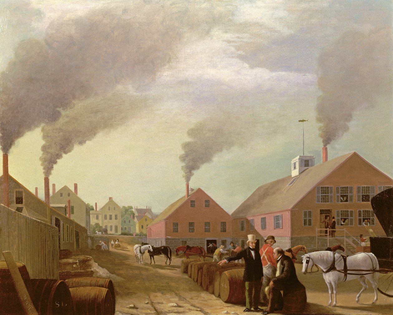 Leonard Oil Works av William Allen Wall