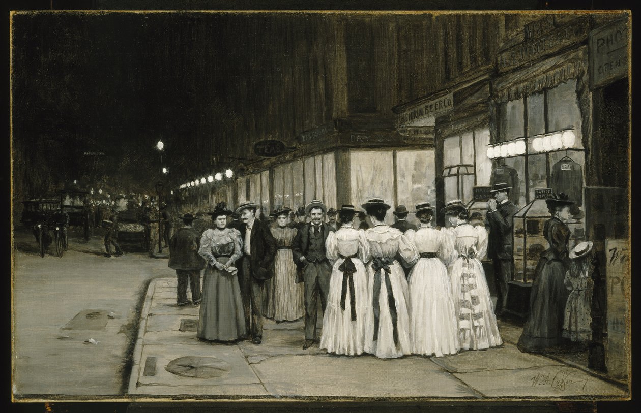 Lørdag kveld i august - Eightth Avenue av William Anderson Coffin